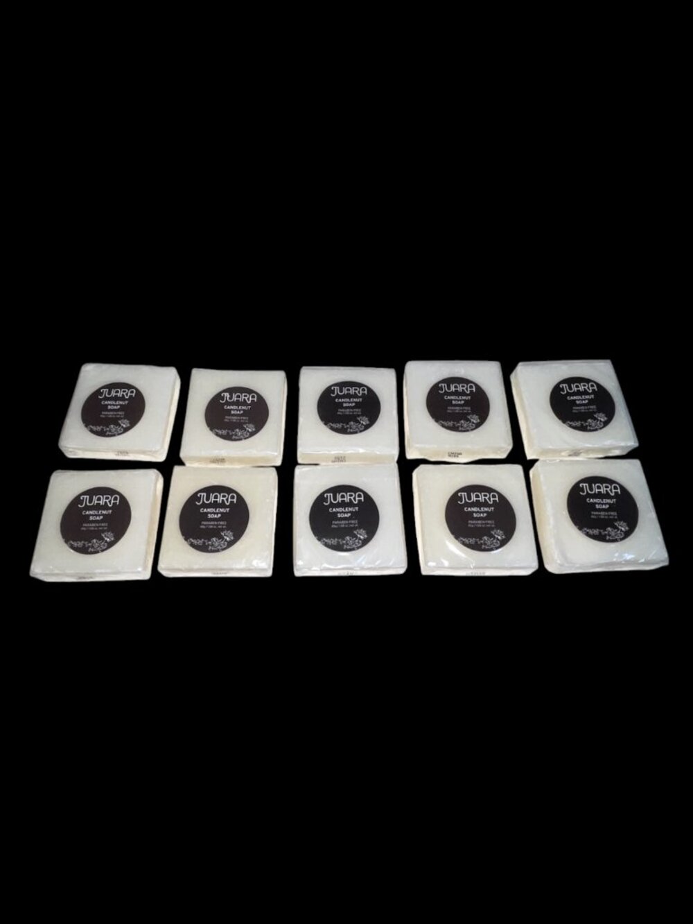 JUARA - Lot Set of 10 Candlenut Bar Soap 1.58 oz Travel Size